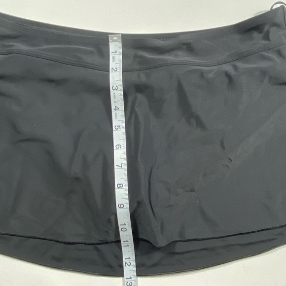 Shade & Shore Womens L (12-14) Black Full Coverage Elastic Waist Swim Skirt NWT - Picture 8 of 13